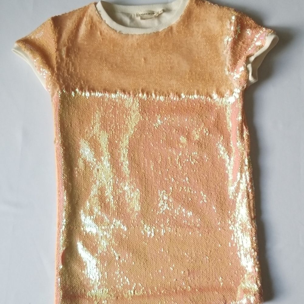Andorine Porto Little Girls Sequin Dress, sz 8A
